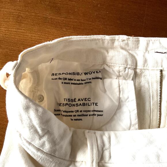 Frame White Distressed Jeans Denim Crop Boot Sz 26 - Picture 8 of 10